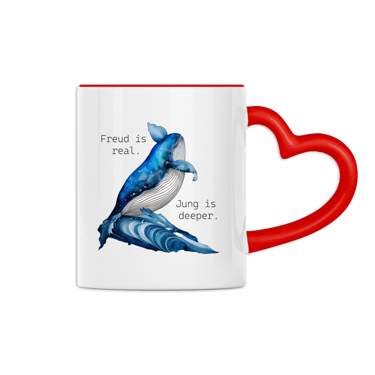 (The Whale) Mug "Freud is real. Jung is deeper"