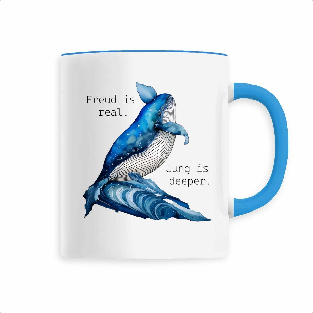 (The Whale) Classic Mug "Freud is real. Jung is deeper"