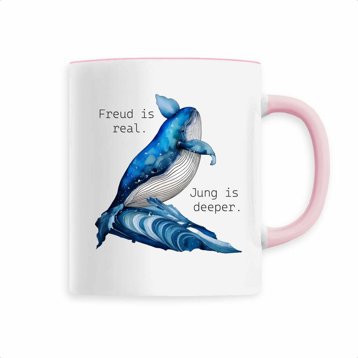 (The Whale) Classic Mug "Freud is real. Jung is deeper"