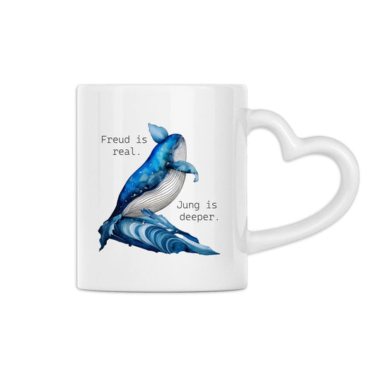 (The Whale) Mug "Freud is real. Jung is deeper"